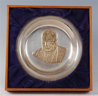 Lot 55 - A silver plate
