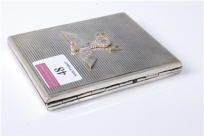 Lot 48 - A German silver pocket cigarette box