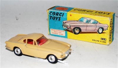 Lot 1610 - A Corgi Toys No. 228 Volvo P1800 comprising