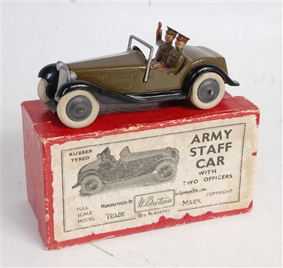 Lot 1336 - A Britains No. 1334 four-wheel Army tipping...