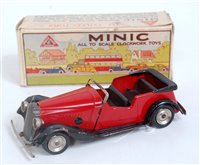 Lot 3240 - A Triang Minic tinplate and clockwork Vauxhall...