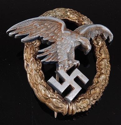Lot 215 - A German Luftwaffe Observers qualification badge