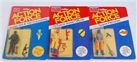 Lot 3249 - An Action Force Palitoy carded figure group to...