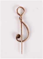 Lot 2560 - A 9ct cultured pearl stick pin by Merle...
