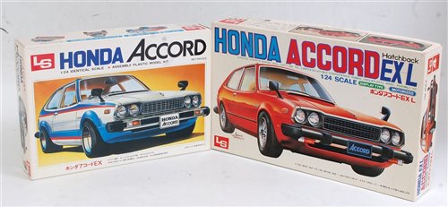 Lot 1597 - L.S 1.24 scale plastic kits, No.4 Honda Accord...
