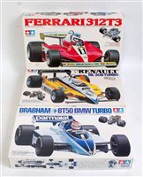Lot 1491 - TAMIYA 1.20 scale Formula 1 plastic kits group,...