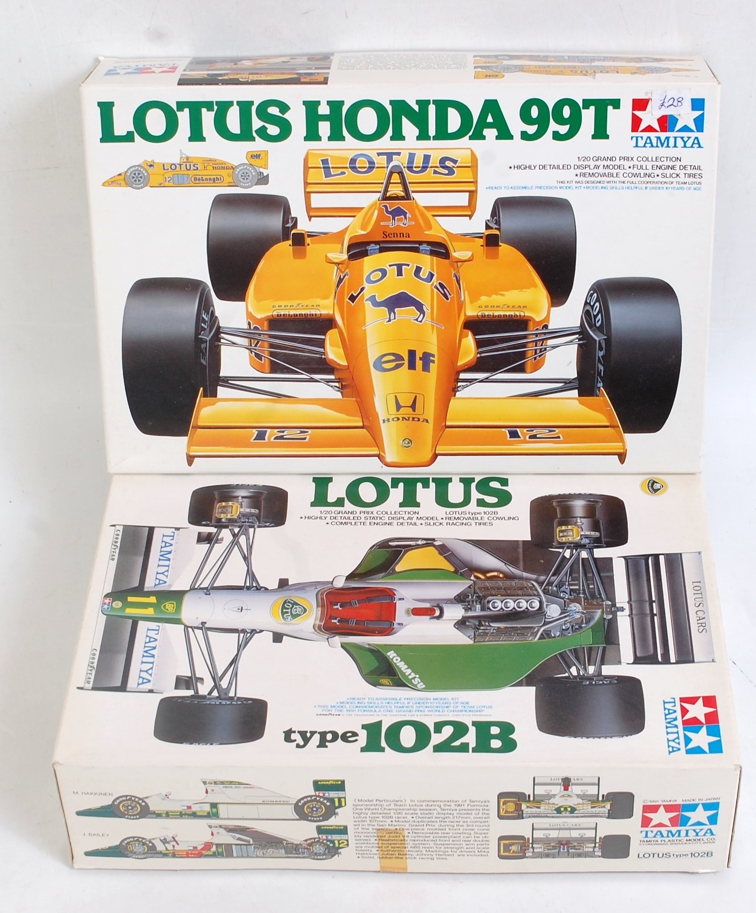 Lot 1493 - TAMIYA 1.20 scale Formula 1 plastic kits,