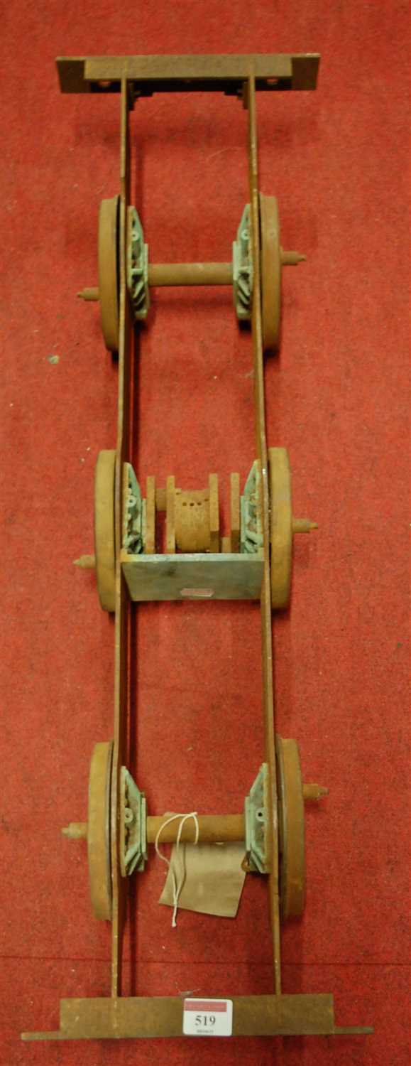 Lot 519 - A 5" gauge 0-6-0 locomotive chassis frame and...