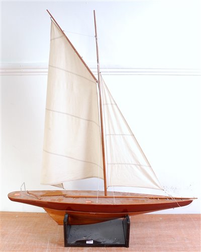 Lot 95 - Wooden and plastic hulled sailing yacht,...
