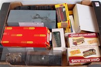Lot 2858 - Box of mixed diecast, white metal and static...