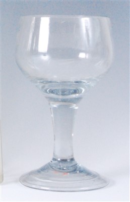 Lot 1105 - A George III glass rummer, of large...
