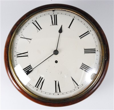 Lot 1547 - An early 19th century mahogany circular dial...