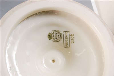 Lot 1092 - A late Victorian Royal Worcester pedestal vase...