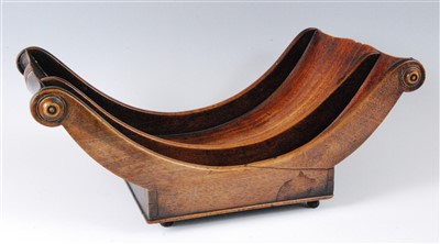 Lot 1343 - A Regency mahogany double cheese coaster,...