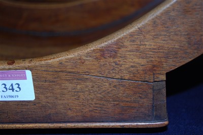 Lot 1343 - A Regency mahogany double cheese coaster,...