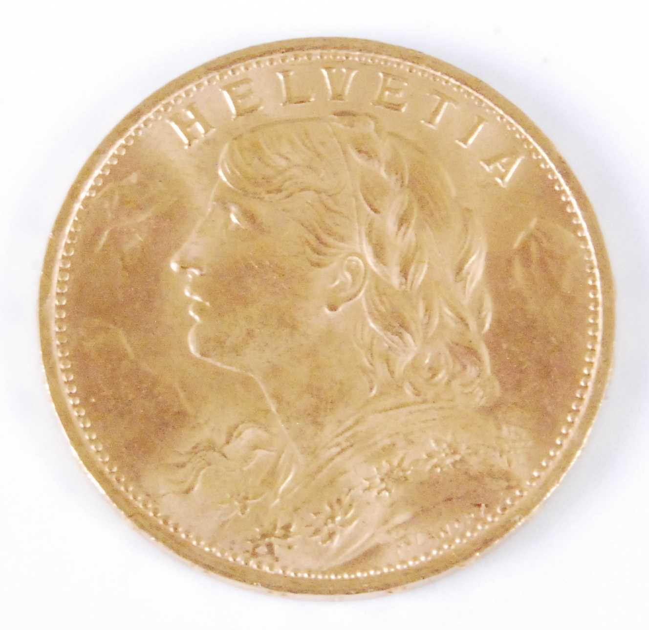 Lot 2047 - Switzerland, 1922 gold 20 francs