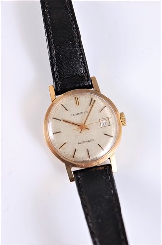 Lot 2604 - A lady's 9ct Longines Automatic wristwatch,...