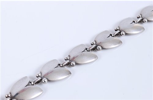 Lot 260 - A silver bracelet by Harald Nielsen for Georg...