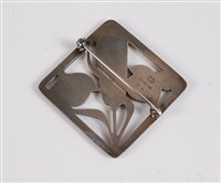 Lot 261 - A silver brooch by Arno Malinowski for Georg...