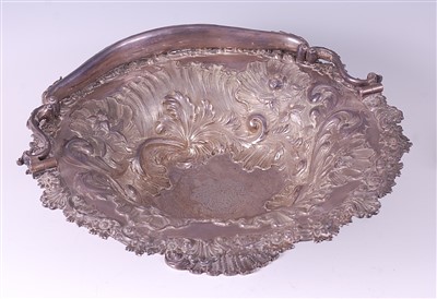 Lot 1190 - A William IV silver basket, of good size,...