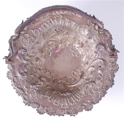 Lot 1190 - A William IV silver basket, of good size,...
