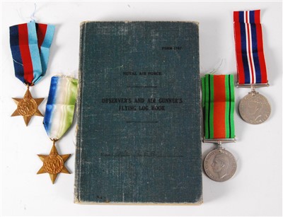 Lot 63 - A WW II R.A.F. Coastal Command Observer's and Air Gunner's Flying Log Book