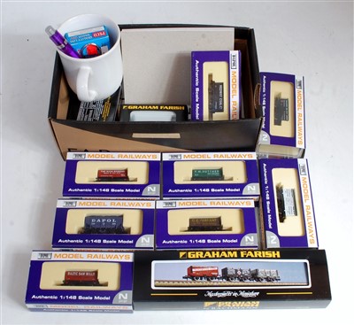 Lot 699 - Mixed N gauge 8 Dapol collectors wagons, N...