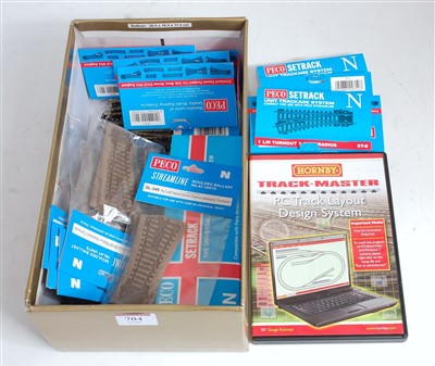 Lot 704 - Quantity of Peco N gauge items including 10...