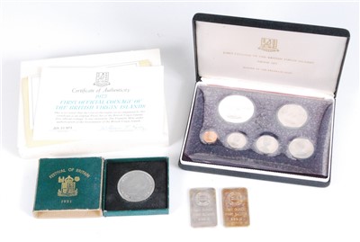 Lot 2119 - Great Britain, First Coinage of the British Virgin Islands proof set
