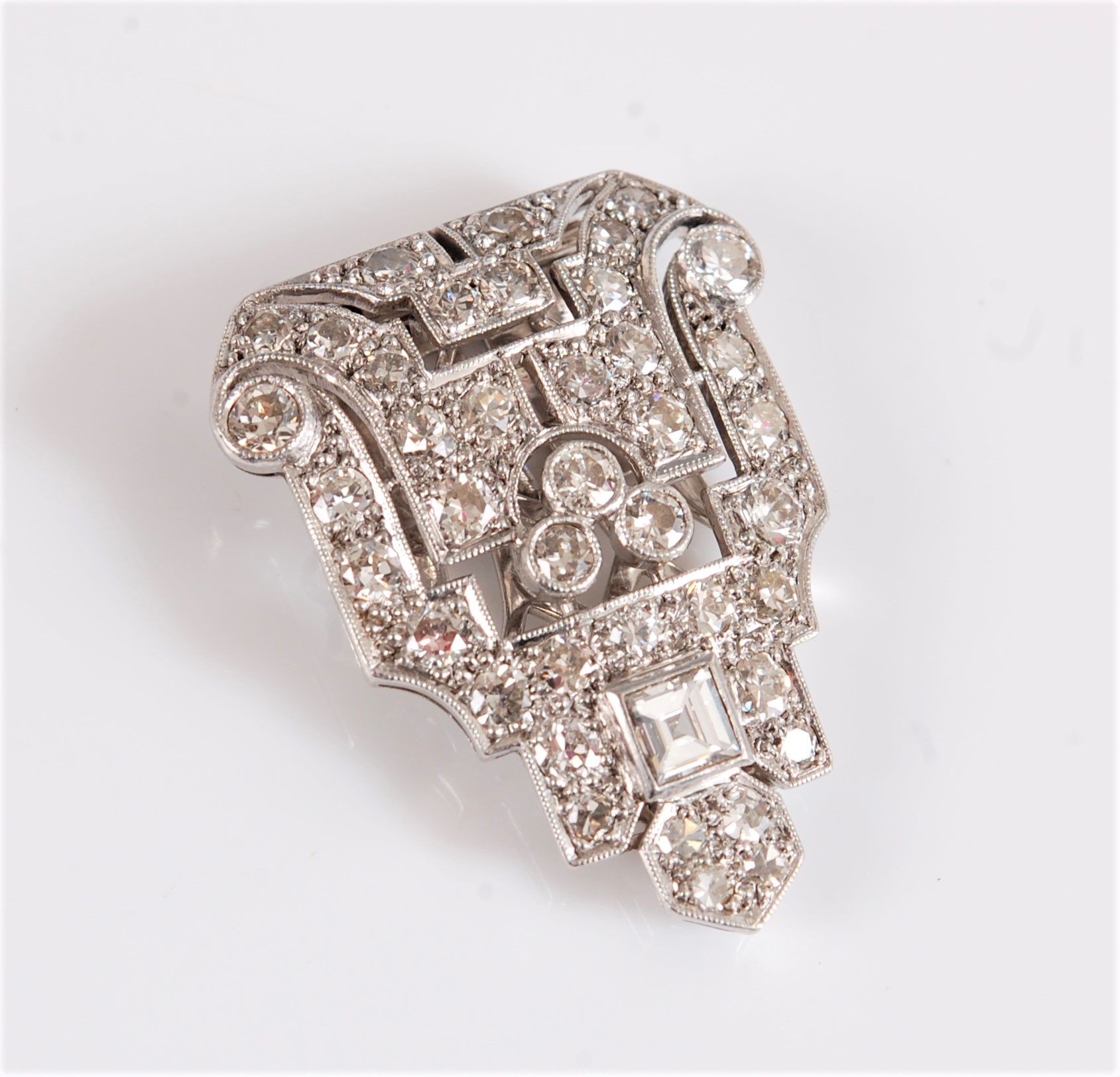 Art Deco Diamond Dress Clips