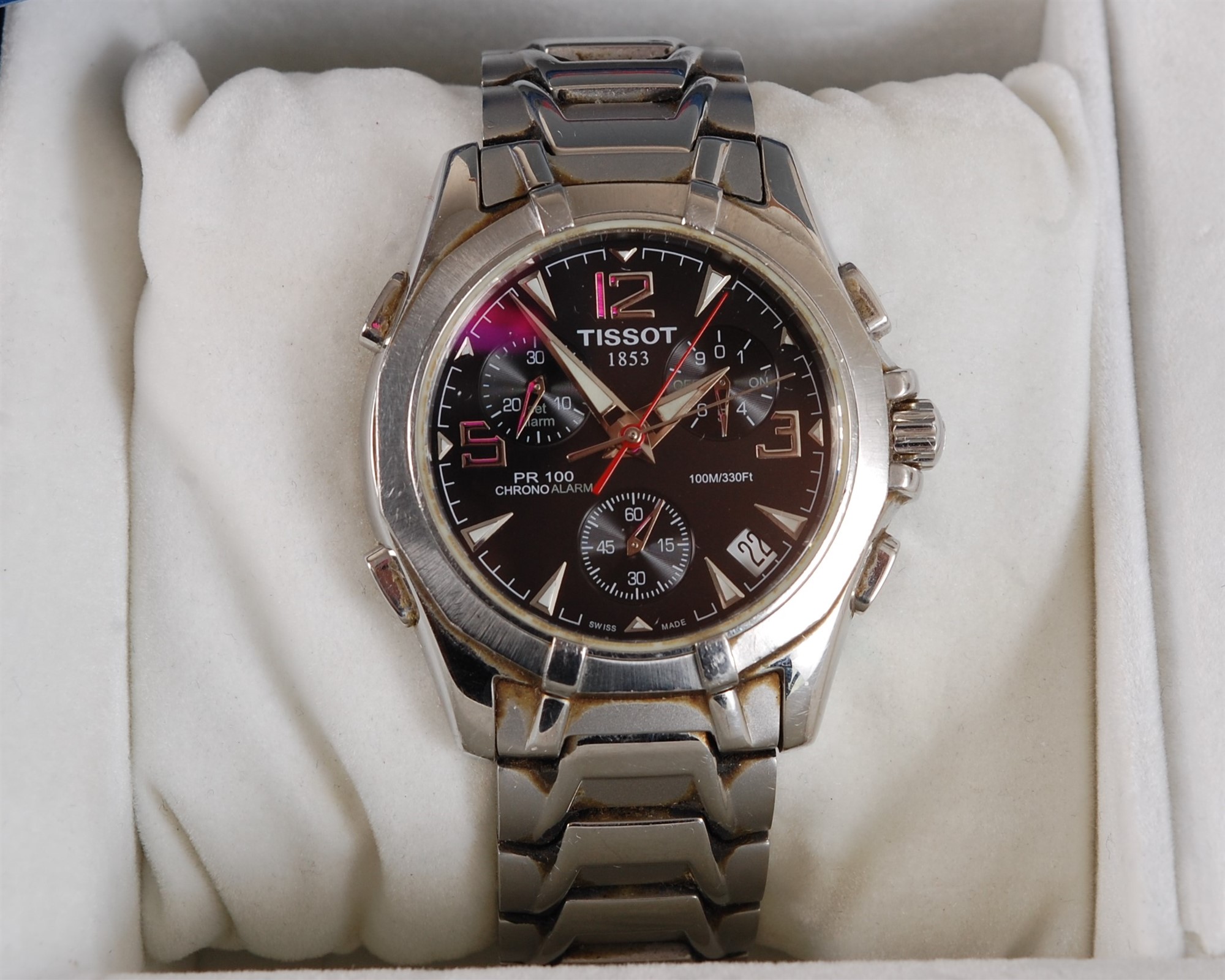 Tissot pr 100 chrono hot sale alarm