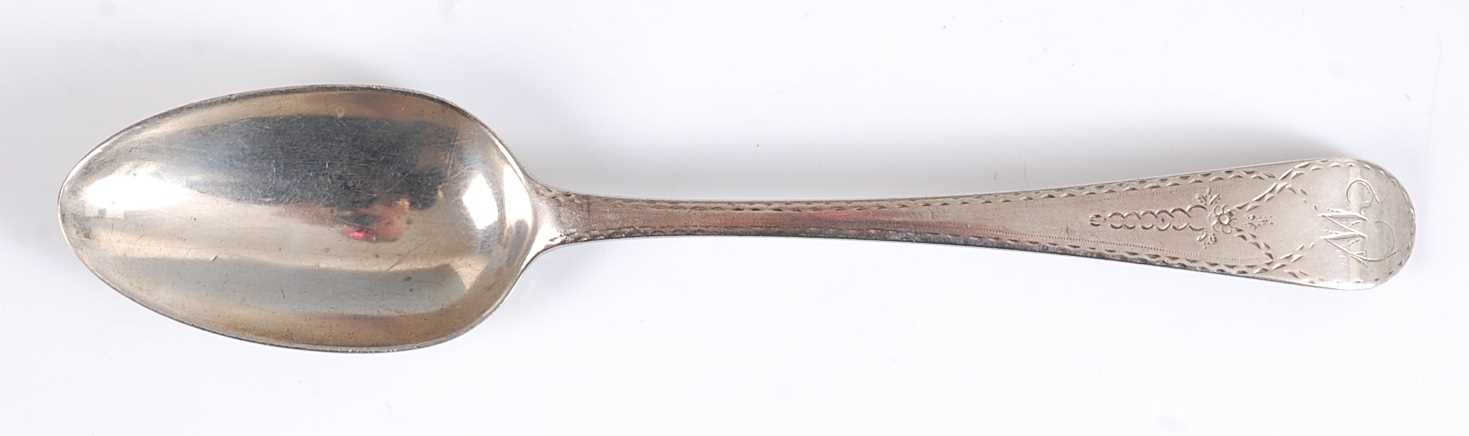 Lot 1172 - A George III silver tablespoon, in the Old...