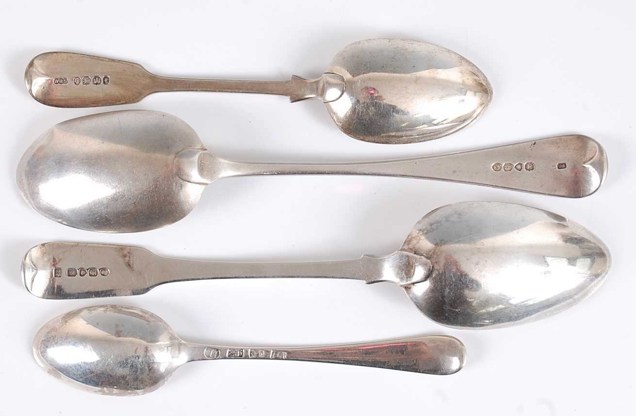 Lot 1173 - A George IV silver tablespoon, in the Fiddle...