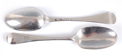 Lot 1176 - A George II silver tablespoon, in the...