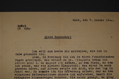 Lot 179 - A German letter