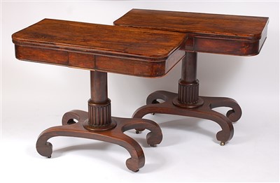 Lot 1604 - A pair of circa 1830 Scottish rosewood...