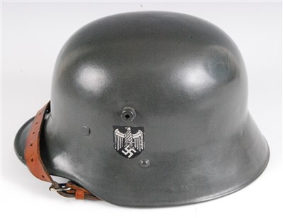Lot 131 - A German M1916 pattern steel helmet