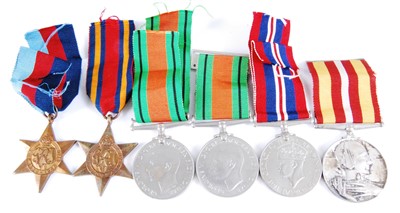 Lot 116 - A collection of five WW II medals