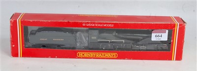 Lot 664 - A Hornby R352 2-8-0 engine and tender 2800...