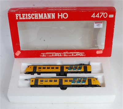 Lot 683 - A Fleischmann H0 yellow livery Netherlands...