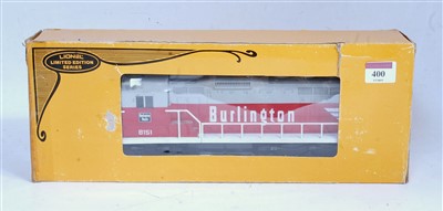 Lot 400 - Lionel limited edition series 'Burlington'...