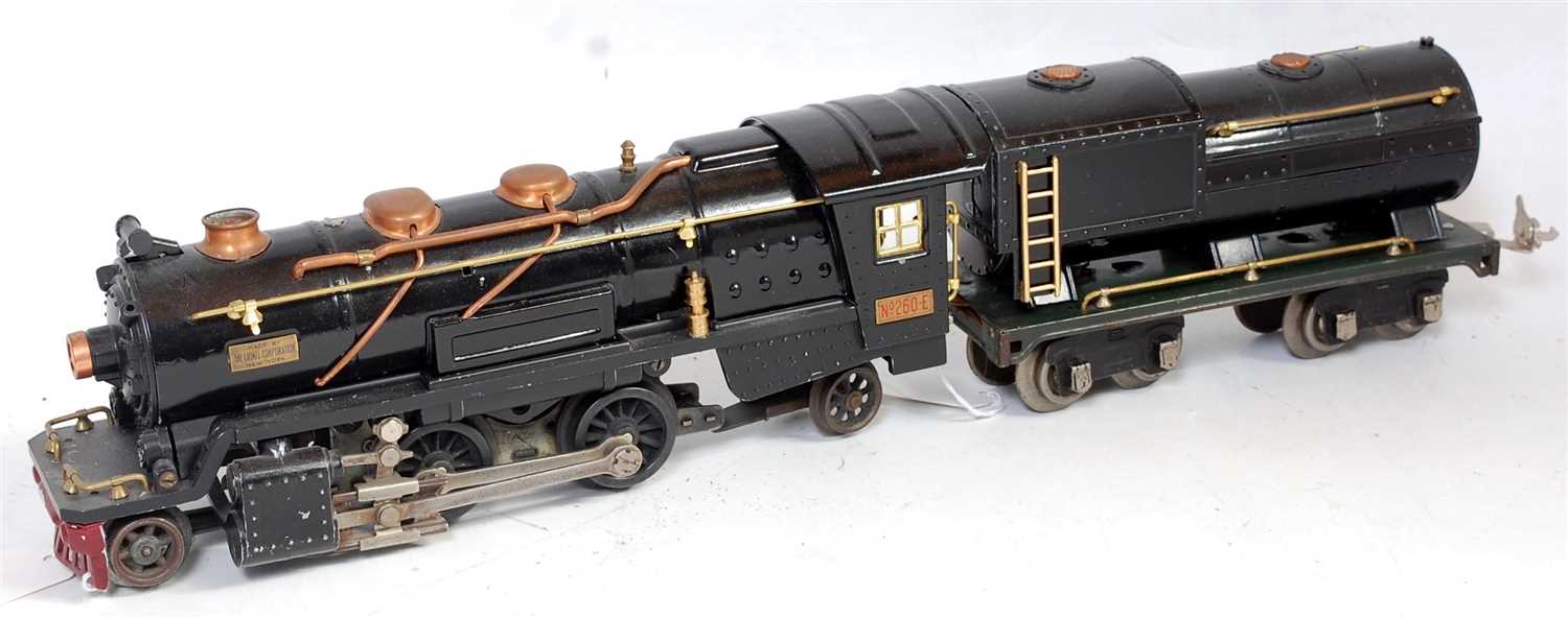 Lot 409 - Lionel 2-4-2 steam outline loco and 8-wheel...