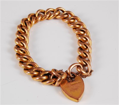 Lot 325 - An early 20th century curblink bracelet, the...