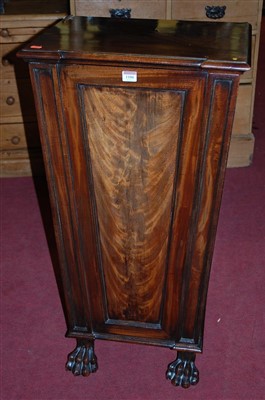 Lot 1106 - A George IV mahogany and flame mahogany...