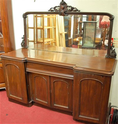 Lot 1126 - A mid-Victorian mahogany round cornered...