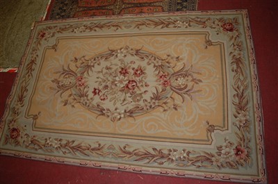 Lot 1167 - A French floral embroidered tapestry wall...