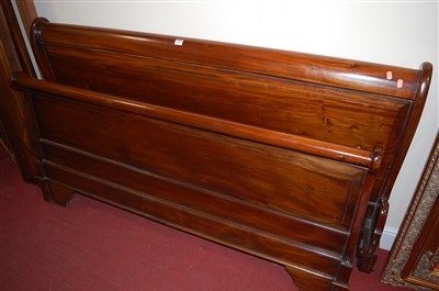 Lot 1183 - A contemporary French cherrywood kingsize...