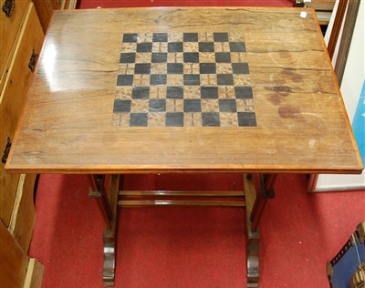 Lot 1198 - A late 19th century rosewood and inlaid...