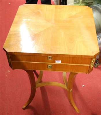 Lot 1205 - A circa 1900 German satinwood square...