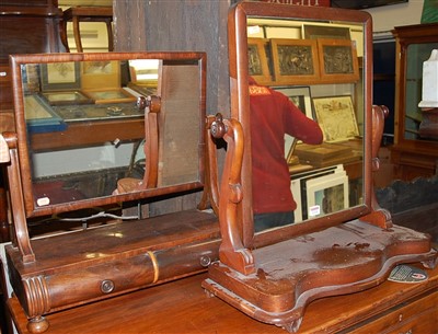 Lot 1224 - An early Victorian mahogany swing dressing...